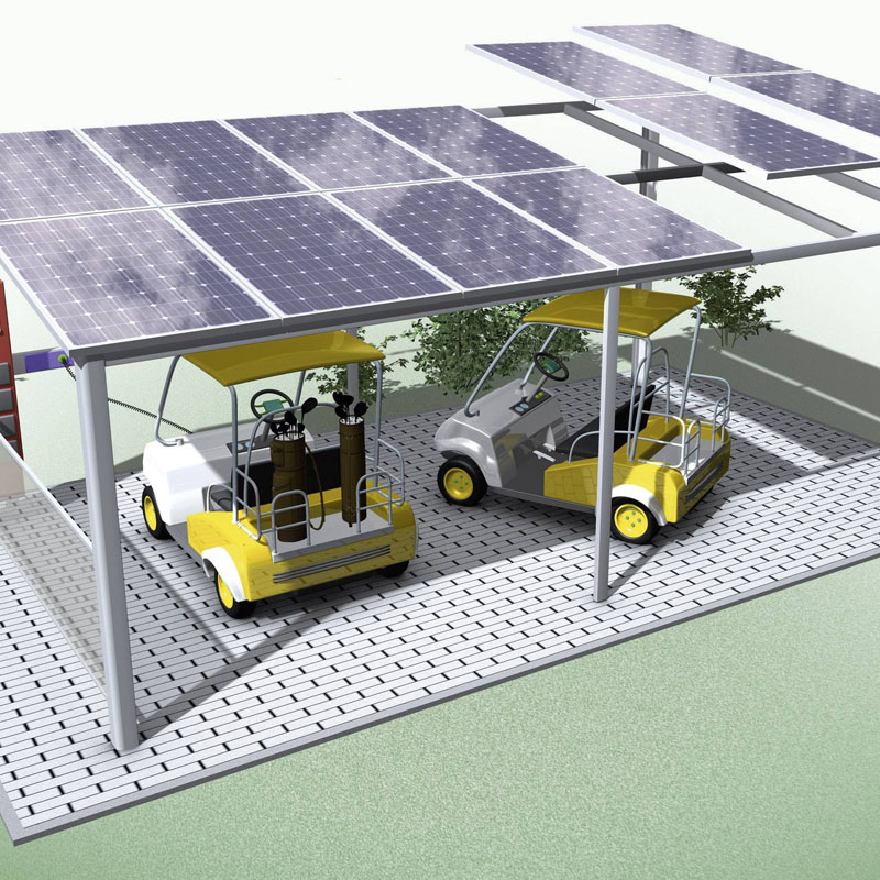 Fabricante de rack de panel solar de cochera ajustable
