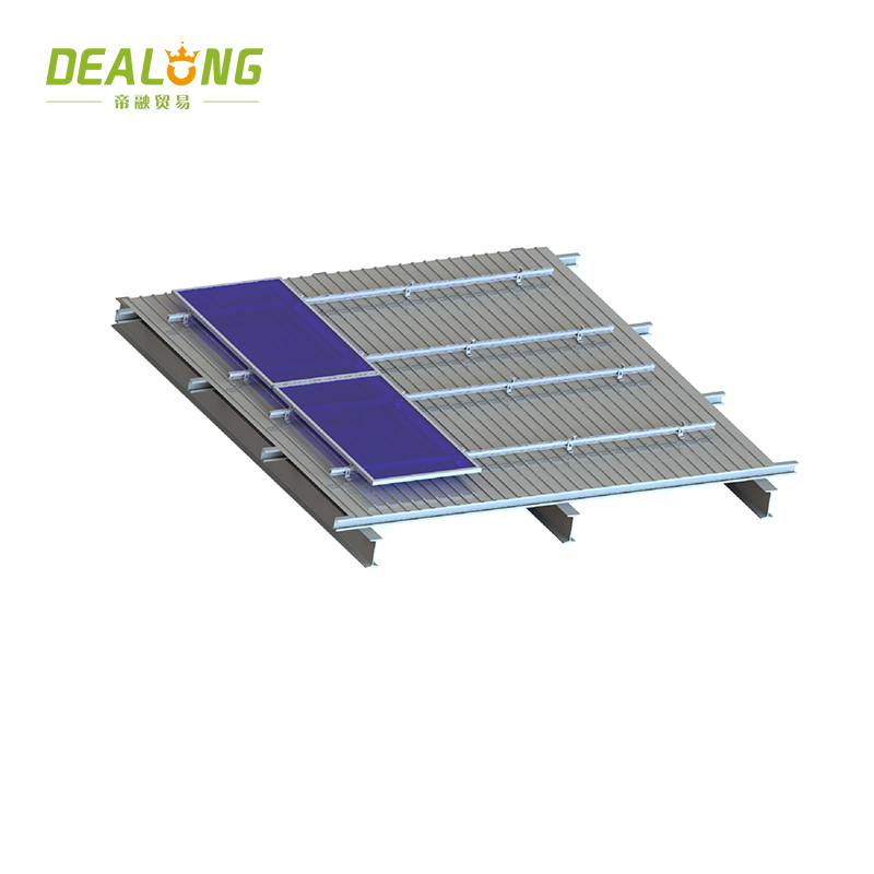 Montajes de paneles solares para techo de metal trapezoidal
