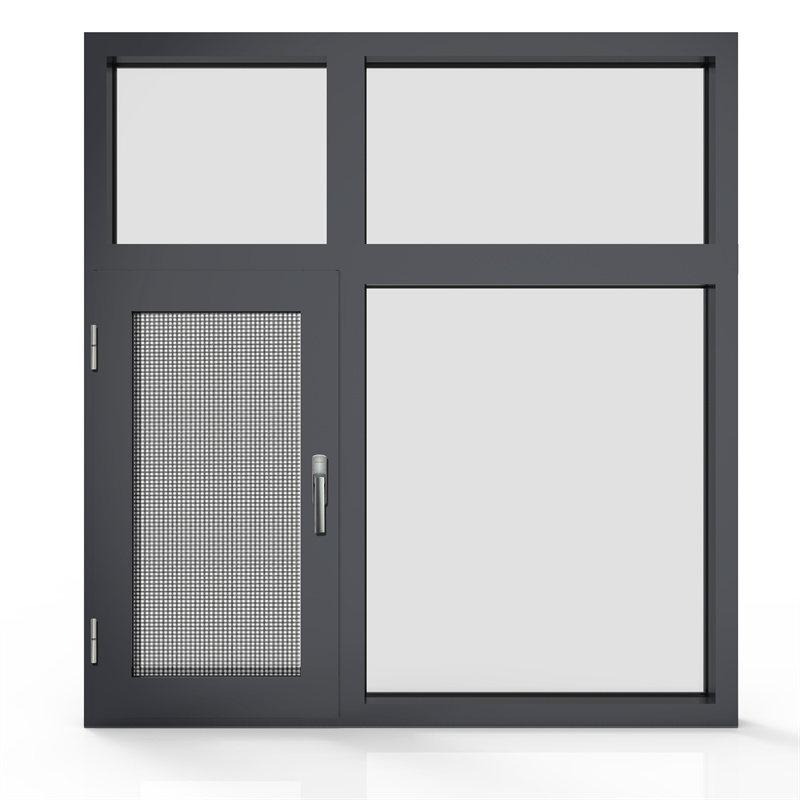 Nivel profesional Hw100 Casement de aluminio/ventana de toldo con mosquitera de acero
