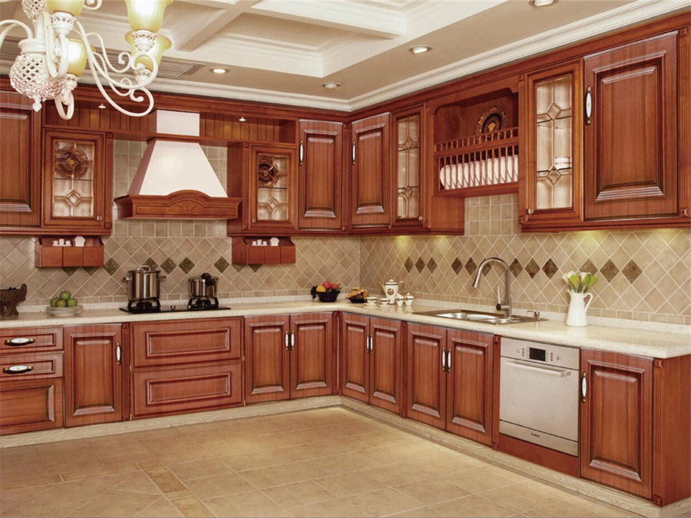 Gabinete de cocina de aluminio completo impermeable de diseño moderno para el hogar
