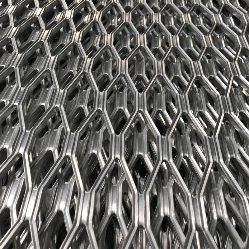 Malla metálica expandida de aluminio con recubrimiento en polvo arquitectónico
