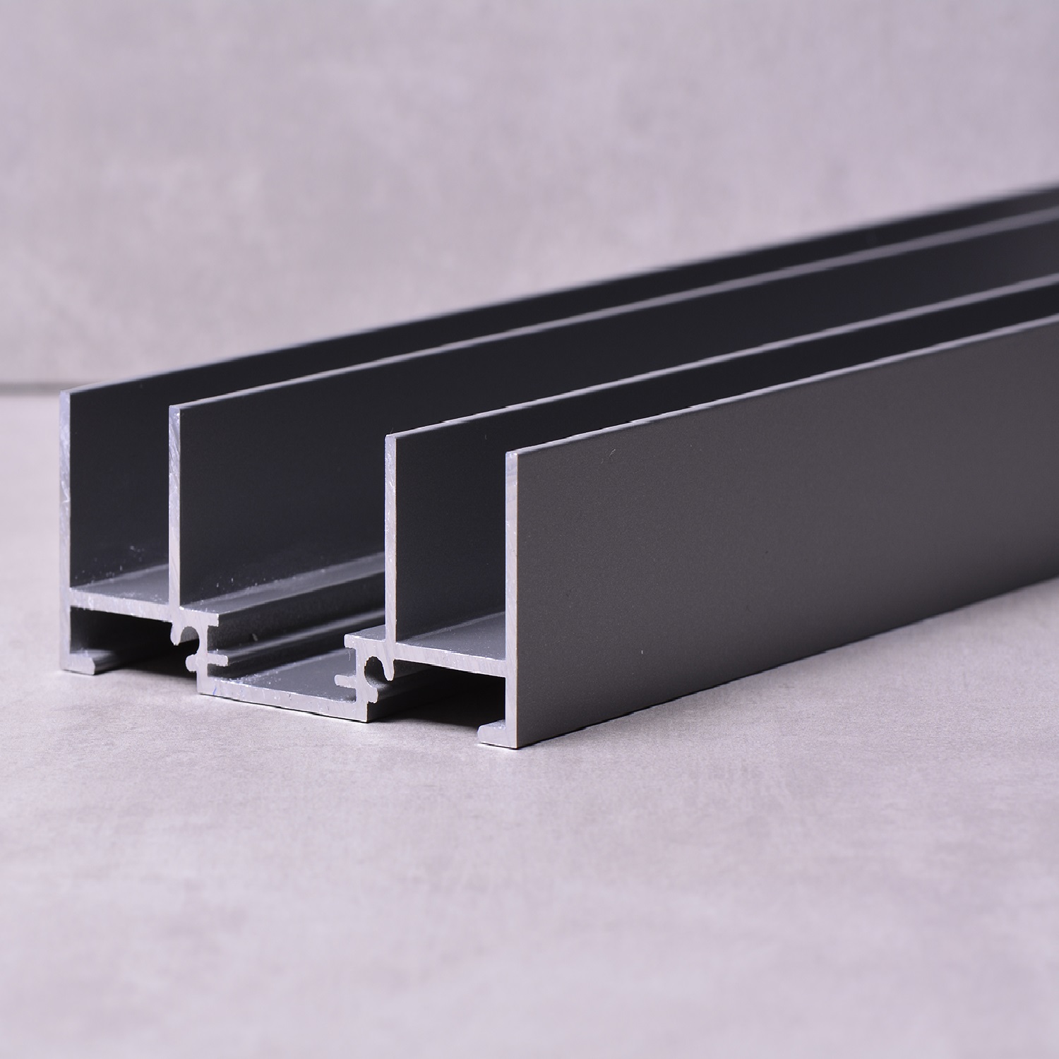Perfil deslizante de extrusión de aluminio de construcción de alta calidad
