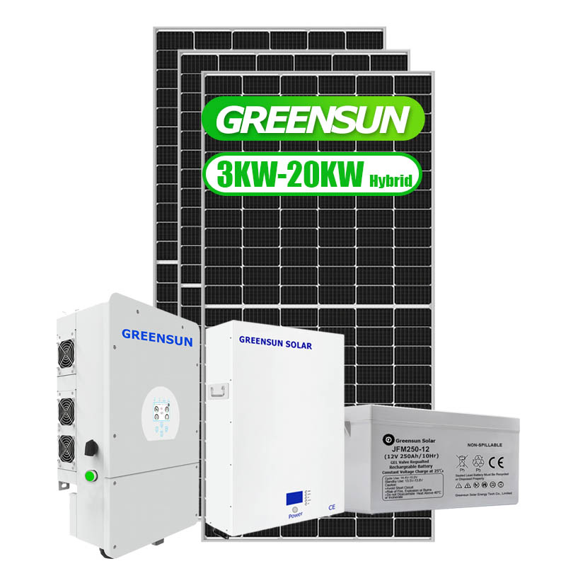 Fase dividida 120v/240v Energía para el hogar 5kw 10kw Sistema de energía solar de almacenamiento para la venta
