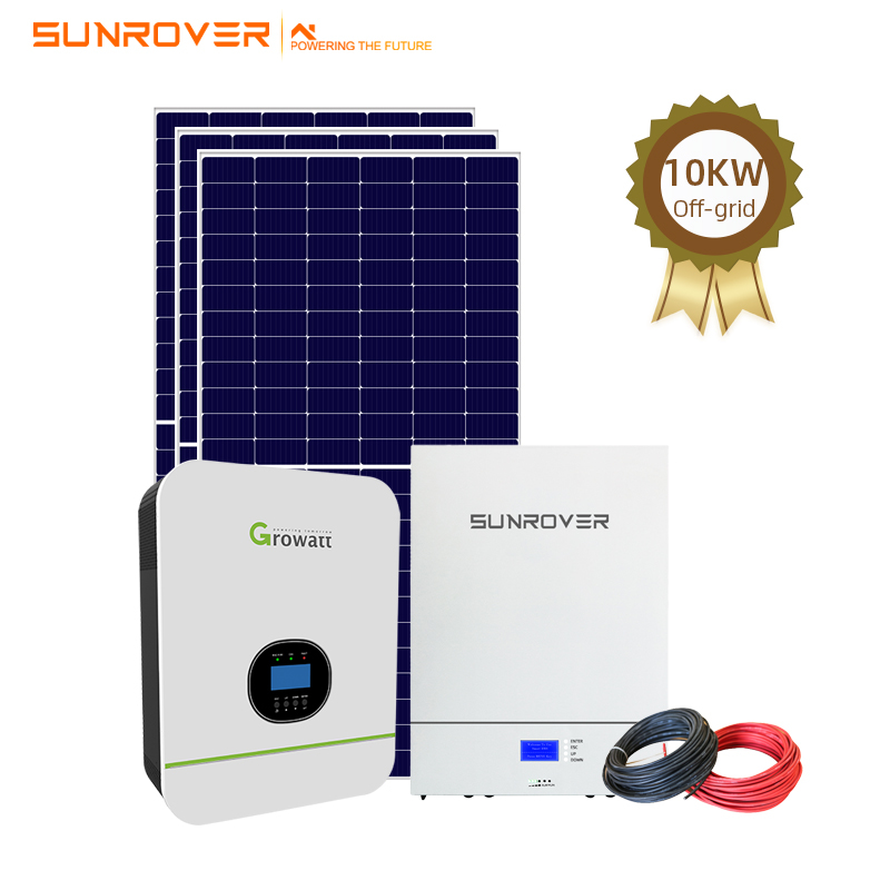 Sistema solar de fácil instalación fuera de la red 10KW
