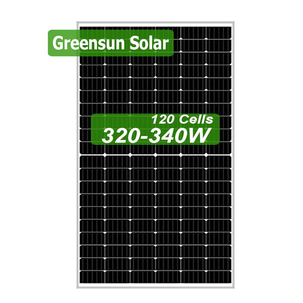5BB Half Cut 120cells Mono Panel solar 320w 325w 330w 335w 340w Módulos fotovoltaicos
