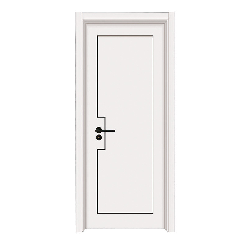 Diseño de puerta de dormitorio blanco de alta calidad, colores naturales, puerta Interior de madera, puertas de madera maciza
