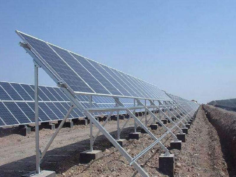 Estantería de montaje en tierra del módulo fotovoltaico solar
