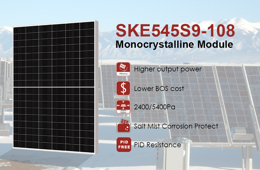 Módulo fotovoltaico monofónico de 545 W serie 210