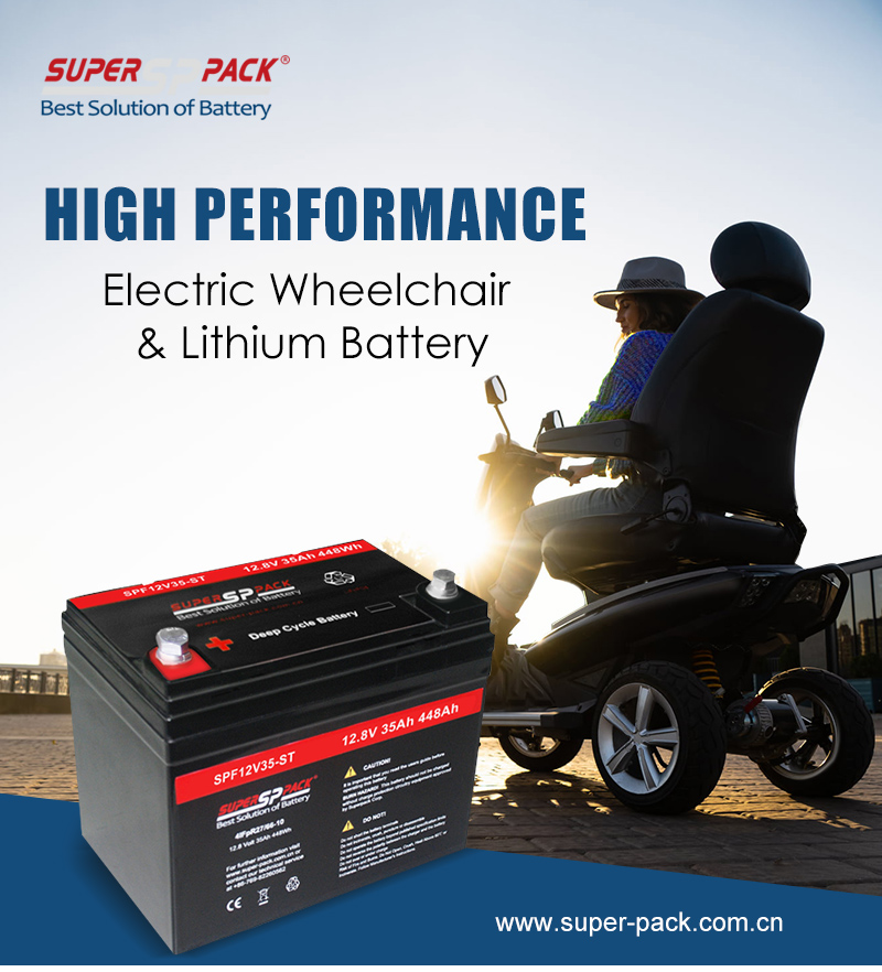 Batería de scooter de movilidad de litio 12V35Ah Superpack