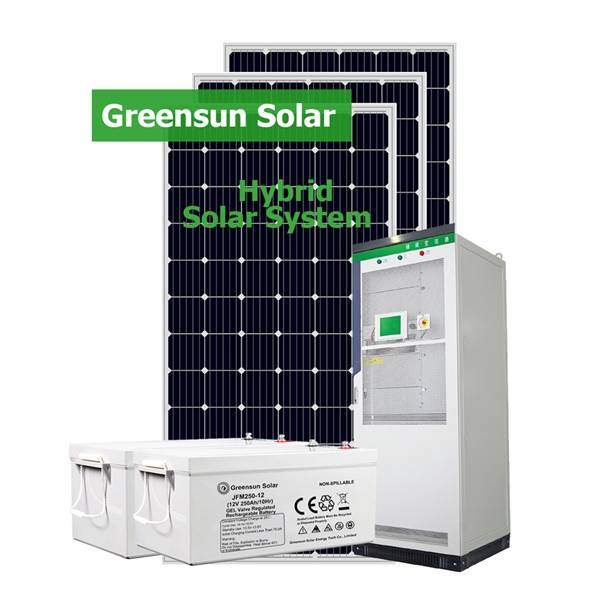 Sistema híbrido de energía solar 30KW 50KW 100KW Estación de sistemas solares de energía de almacenamiento
