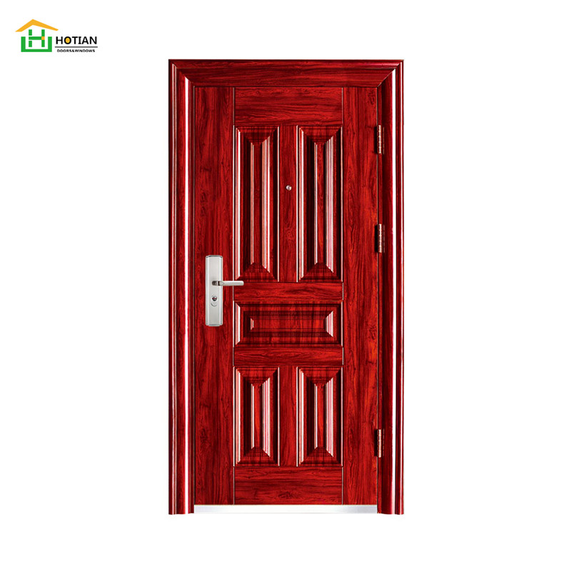 Diseño moderno de la puerta de seguridad exterior de la puerta de acero de las casas móviles de la fabricación de China
