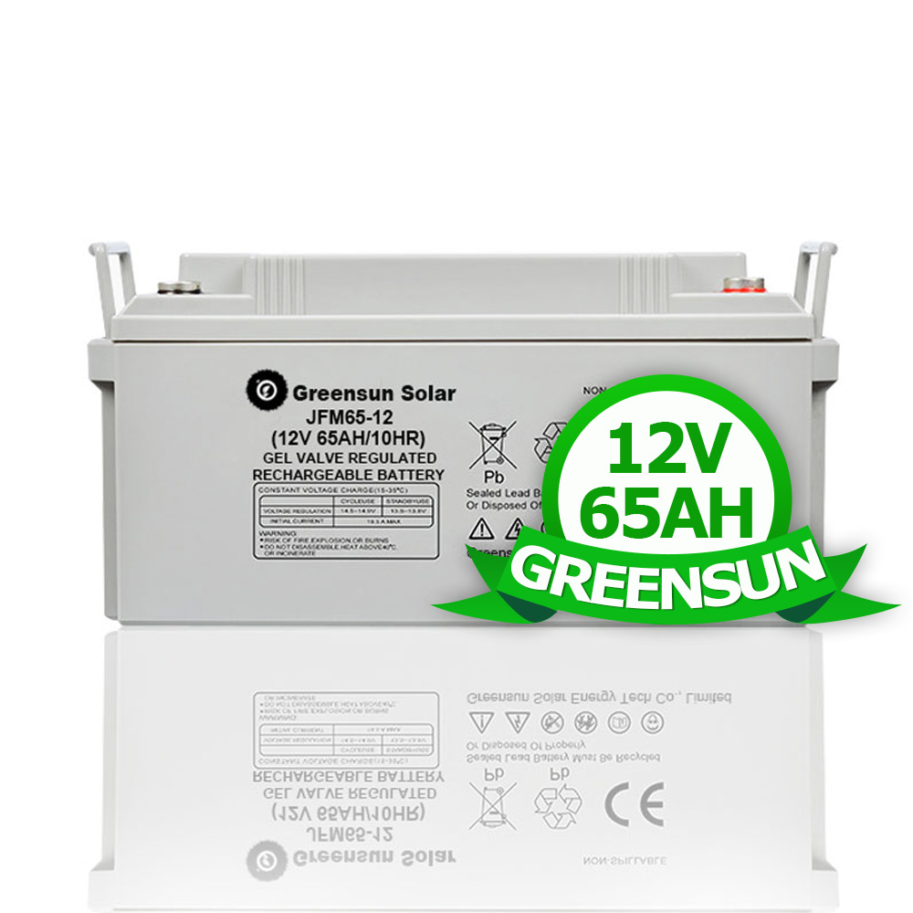 Mantenimiento gratuito 12V 50AH 65AH 80AH Pequeña batería solar de plomo ácido AGM y GEL para el hogar
