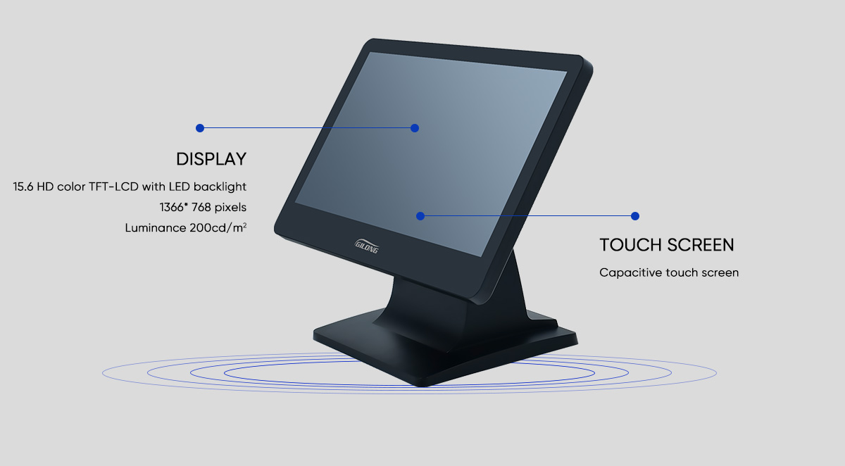 monitor de pantalla táctil para la venta al por menor
