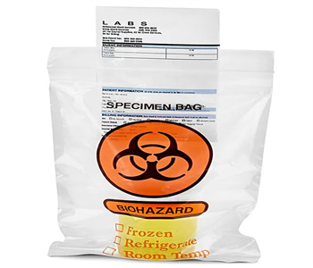 Bolsa de plástico para muestras de riesgo biológico