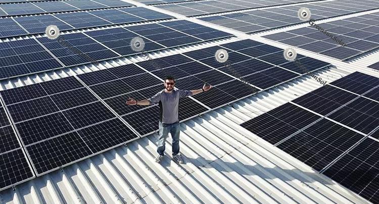 sistema de energía de paneles solares de células de medio corte