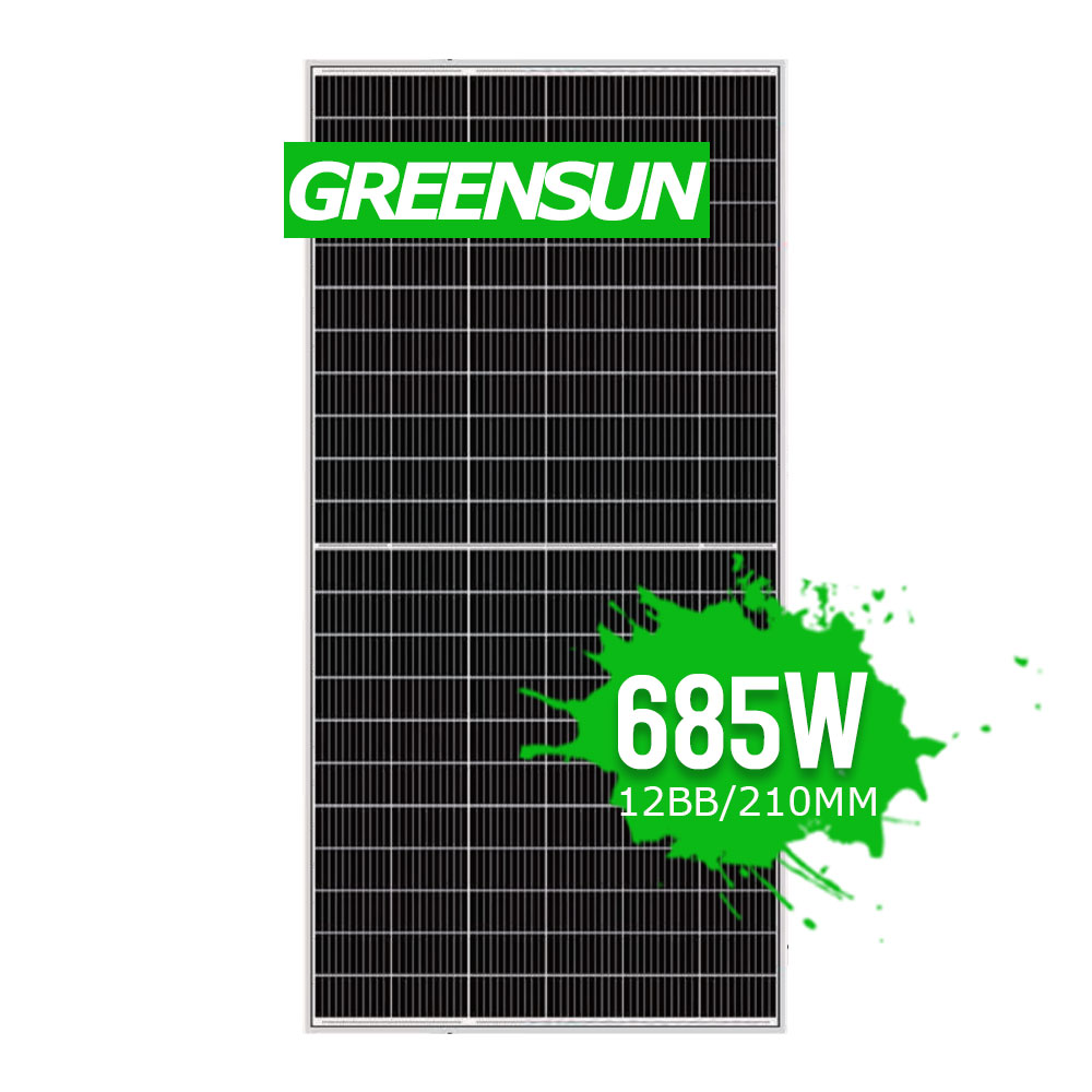 Paneles solares grandes Mono 650W 660W 680W 685W Half Cut 132Cells Monocristalino PV
