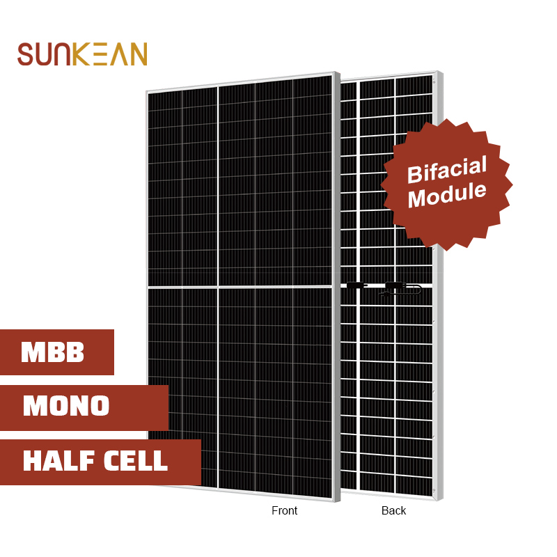 Panel solar mono bifacial de 210 mm de tamaño de celda 555 W 110 celdas
