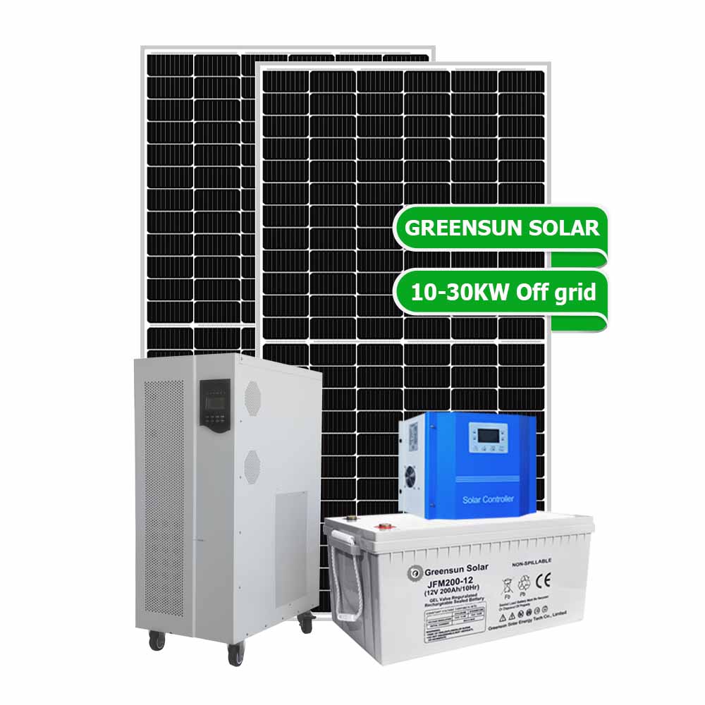 Inicio Power Off Grid 12KW 15KW 20KW 30KW Sistemas de energía solar de almacenamiento de energía con batería