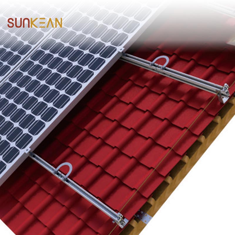 Instalación de paneles solares Conexión a tierra Componentes de montaje solar

