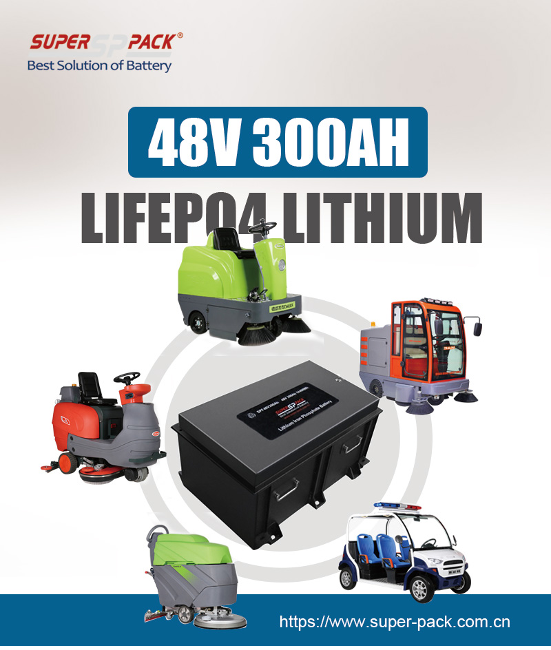 Superpack 48V 300Ah Equipo de limpieza lifepo4