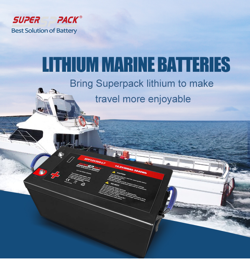 Baterías de litio LiFePO4 de ciclo profundo Superpack 12v200Ah para barcos