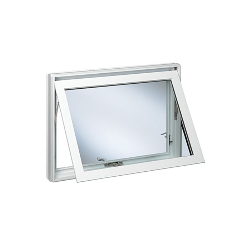 Hermosas ventanas de aluminio con toldo de alta calidad con acristalamiento simple
