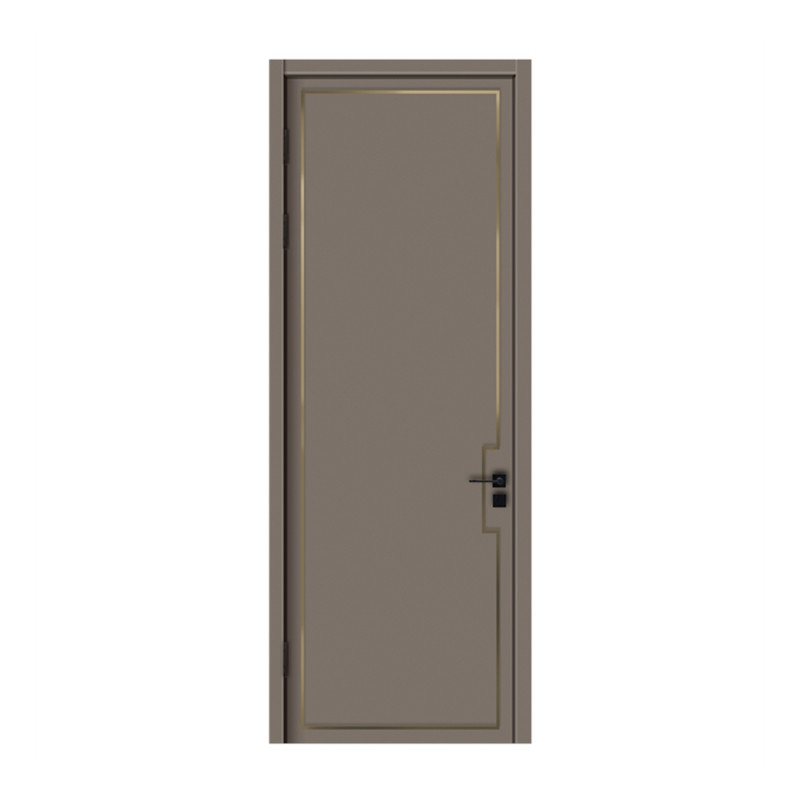 Diseño de puerta delantera de madera de teca maciza Puerta interior de madera de dormitorio de melamina de alta calidad
