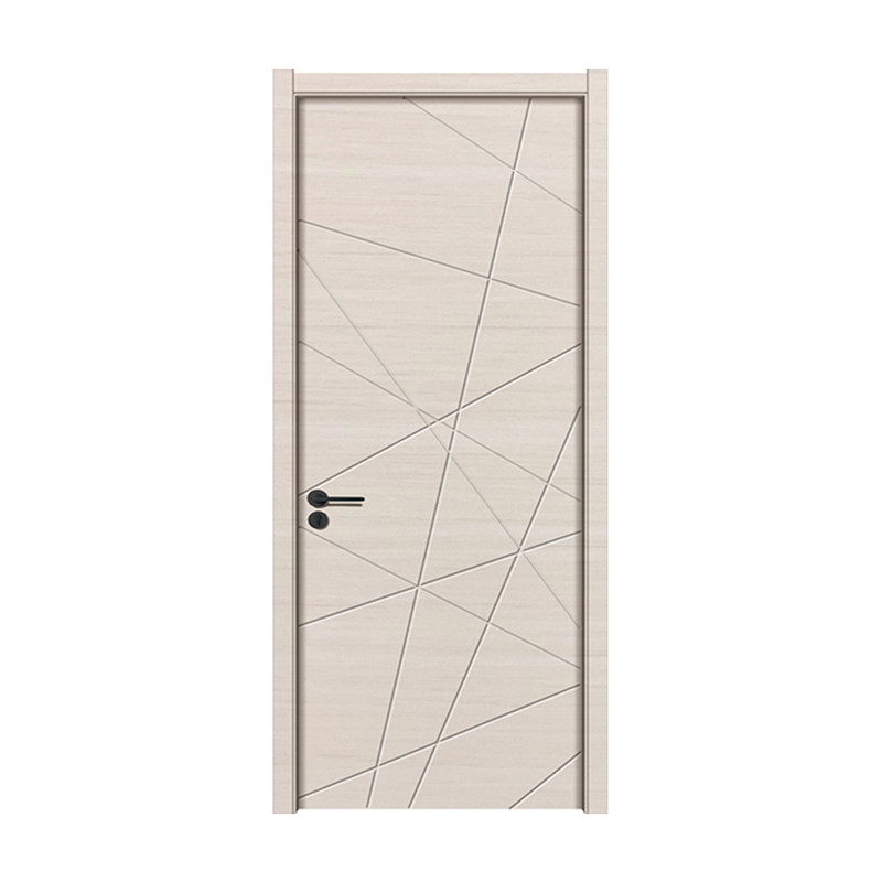 Puerta de madera de estilo moderno Dormitorio interior MDF Puerta de madera de PVC Puerta de madera de melamina de alta calidad
