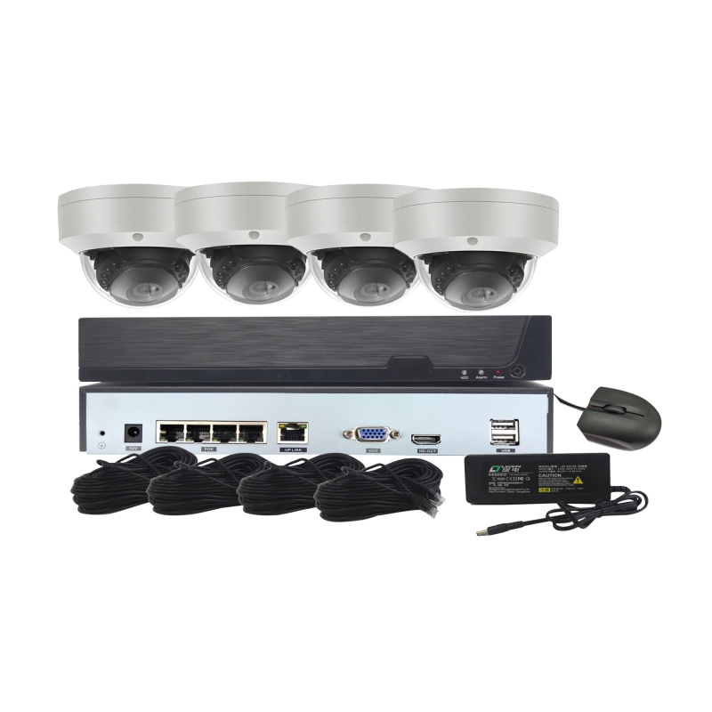 Domo 5MP 4CH CCTV NVR POE Kit