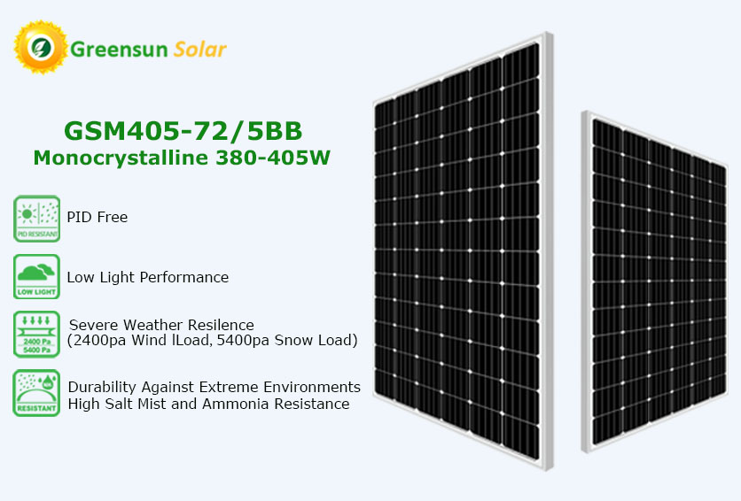 panel solar perc 3805w 405w