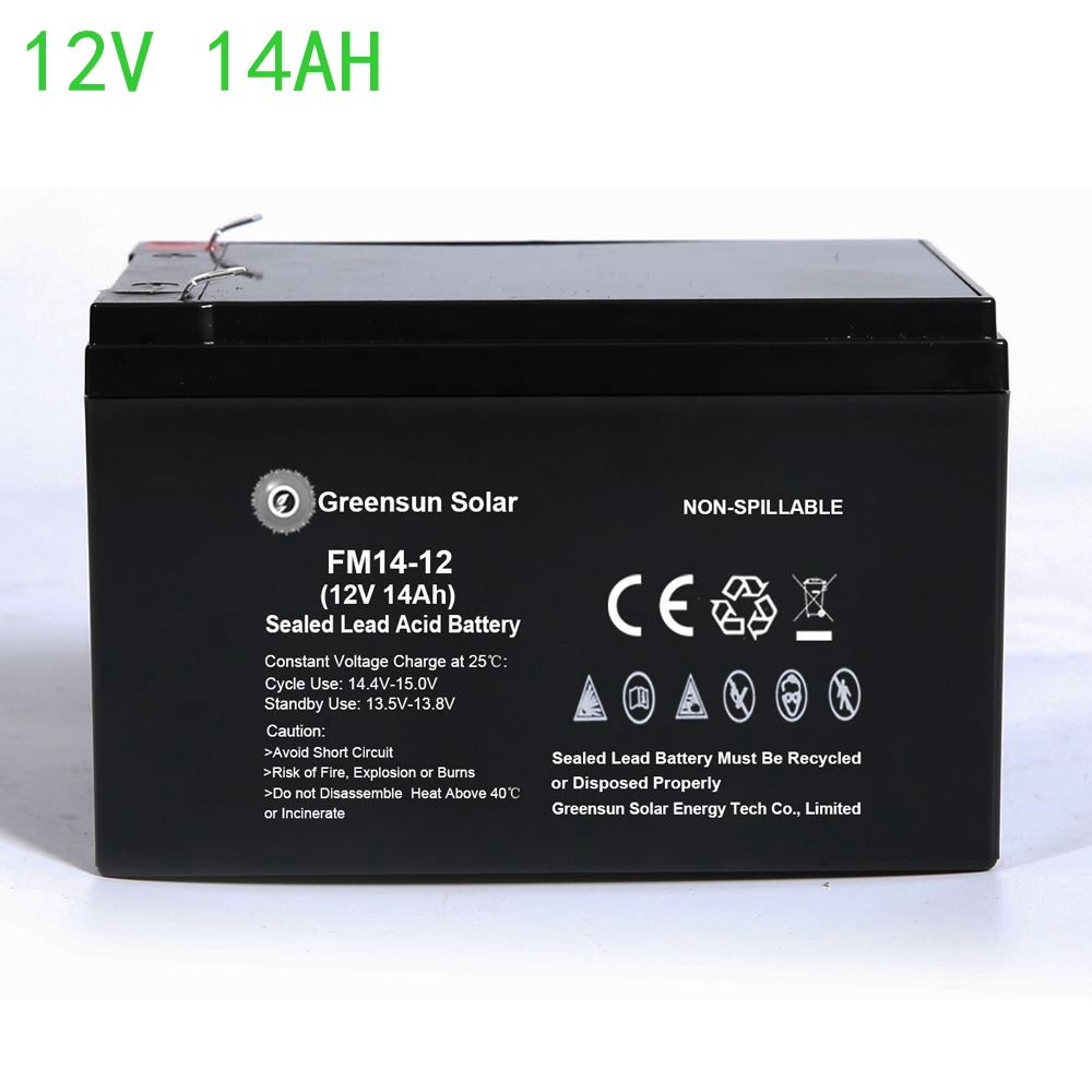 Batería de plomo ácido regulada por válvula 12v 14ah AGM
