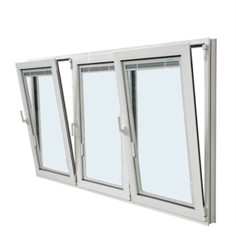 Incline y gire el marco de la ventana de PVC Ventanas usadas de PVC
