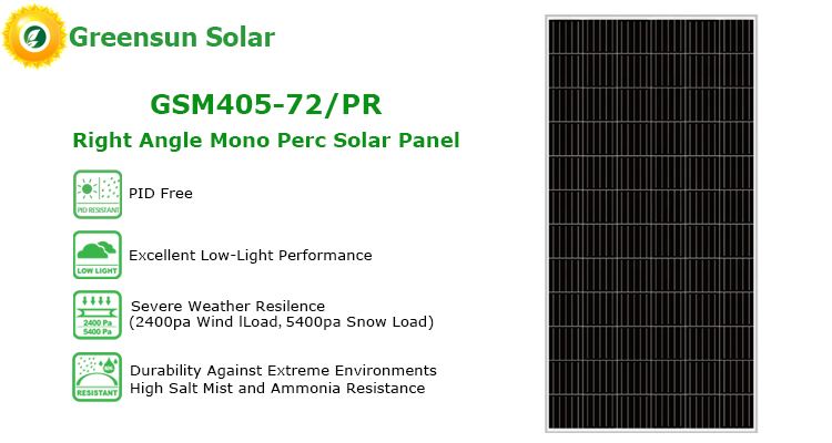 Panel solar de 400w y 72 celdas