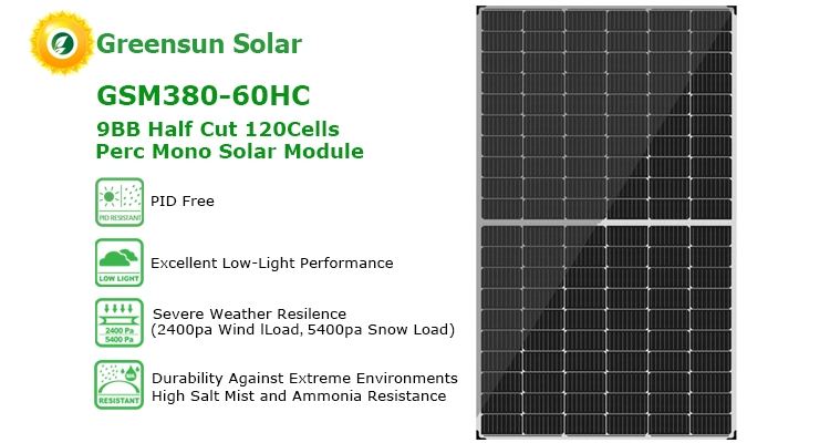 panel solar de 120 celdas