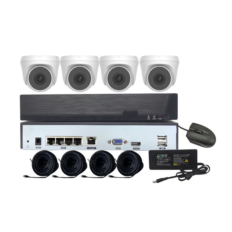 Domo 3MP 4CH CCTV NVR POE Kit