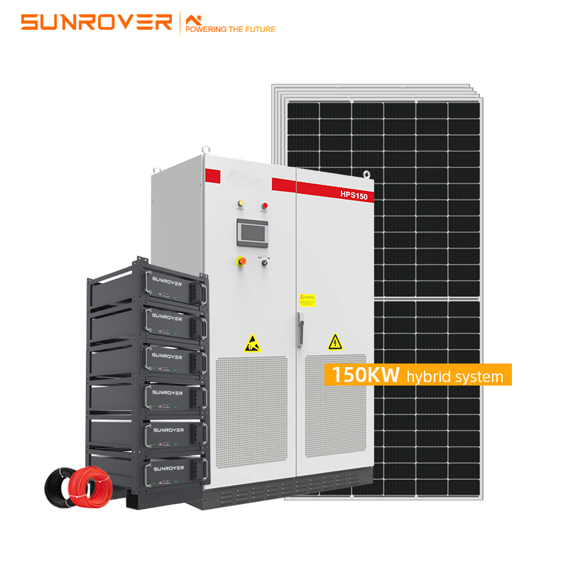 Sistema de energía solar híbrido de venta caliente 100KW
