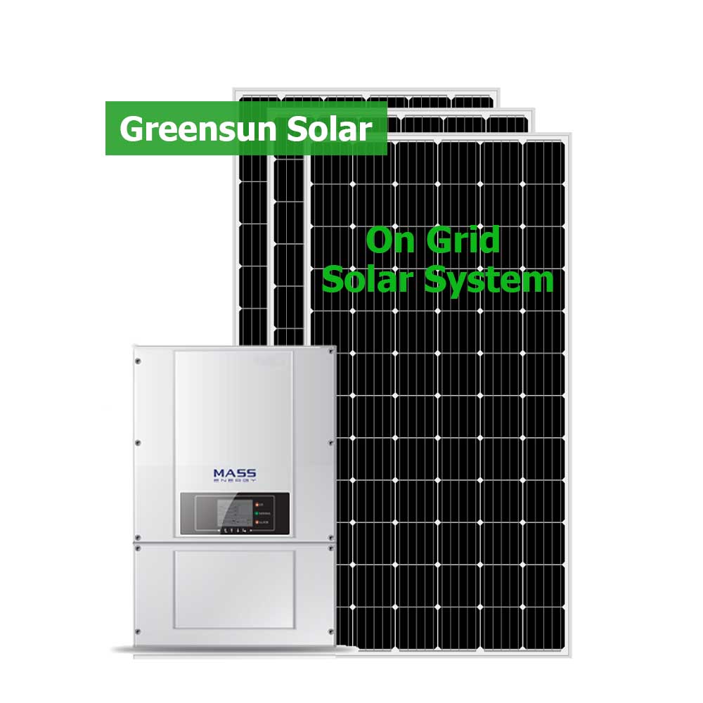 En Grid 12KW 15KW 20KW Home Sistemas de energía solar Sistema de energía solar atado a la red 10KW
