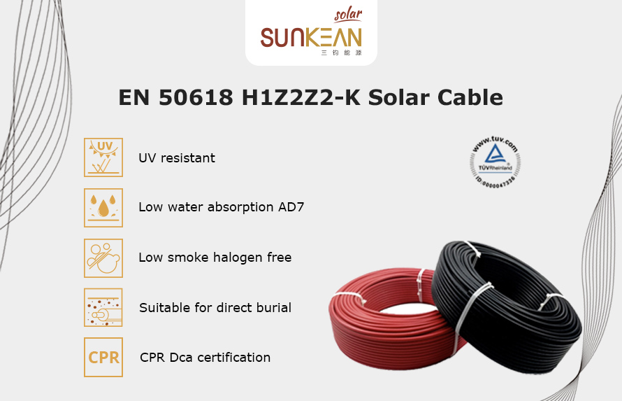 Cable solar H1Z2Z2-K con clasificación CPR