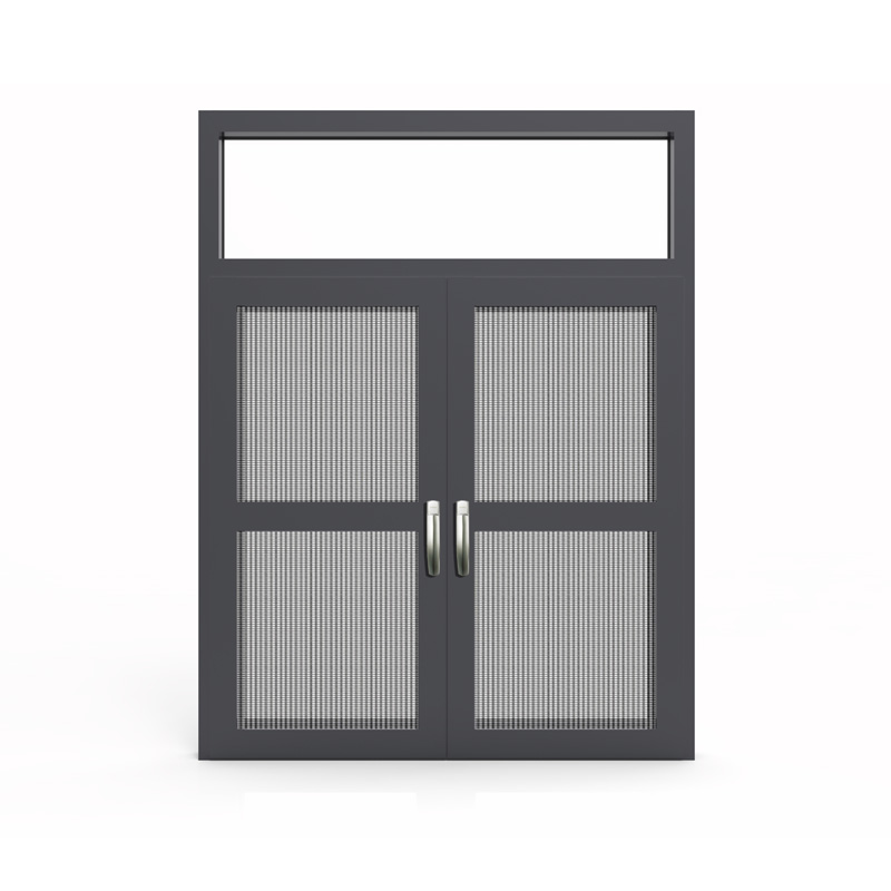 Puerta con bisagras de nivel profesional con mosquitera de acero (kpm100)
