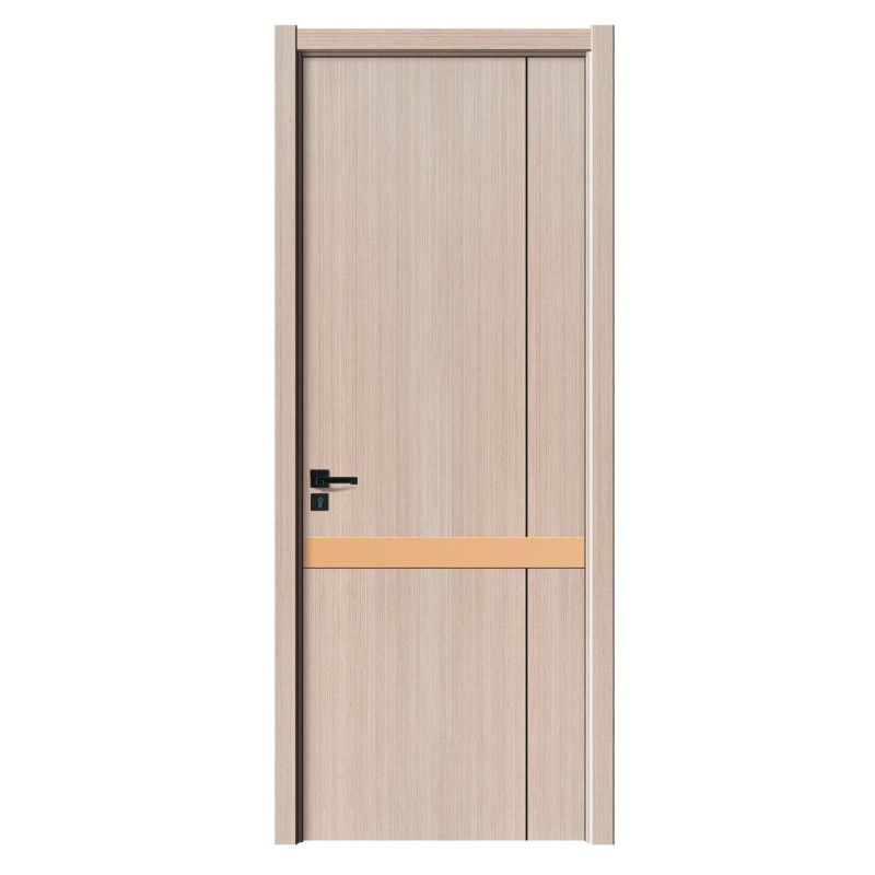 Puertas de madera de melamina de colores naturales interiores de alta calidad Puerta de dormitorio Diseño de puerta interior de madera
