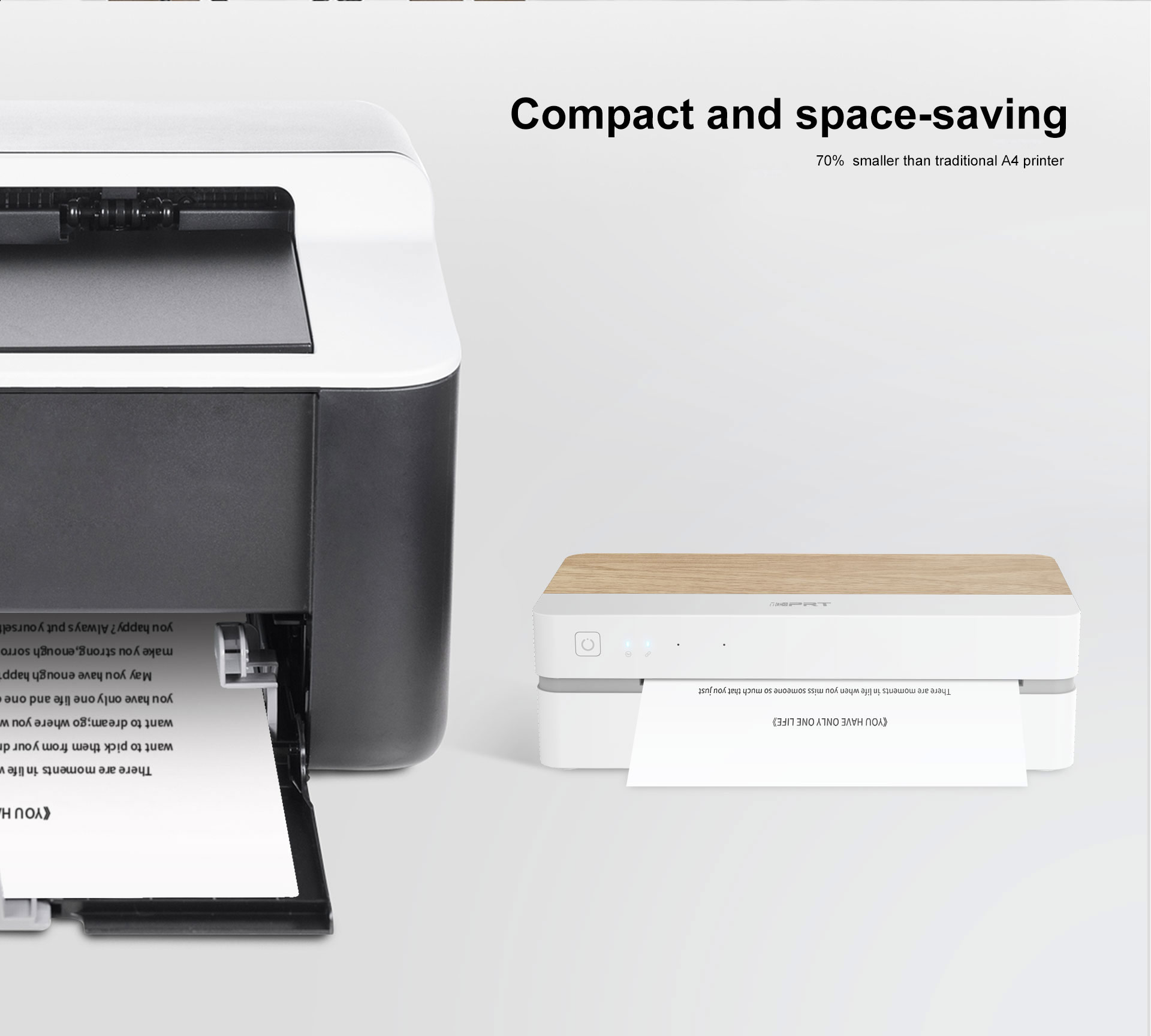 Impresora de papel térmico A4 de escritorio
