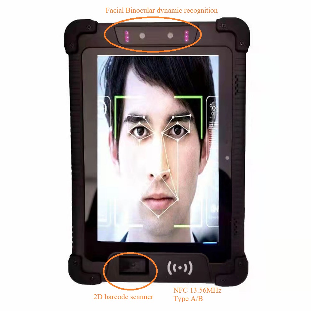 Tableta con reconocimiento facial