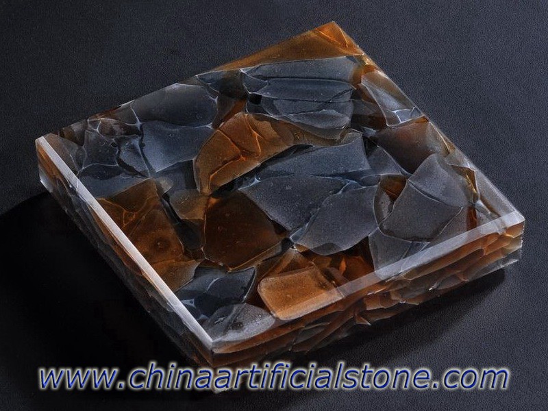 3D Glassos Colores mezclados Jade Glass Stone Harmony
