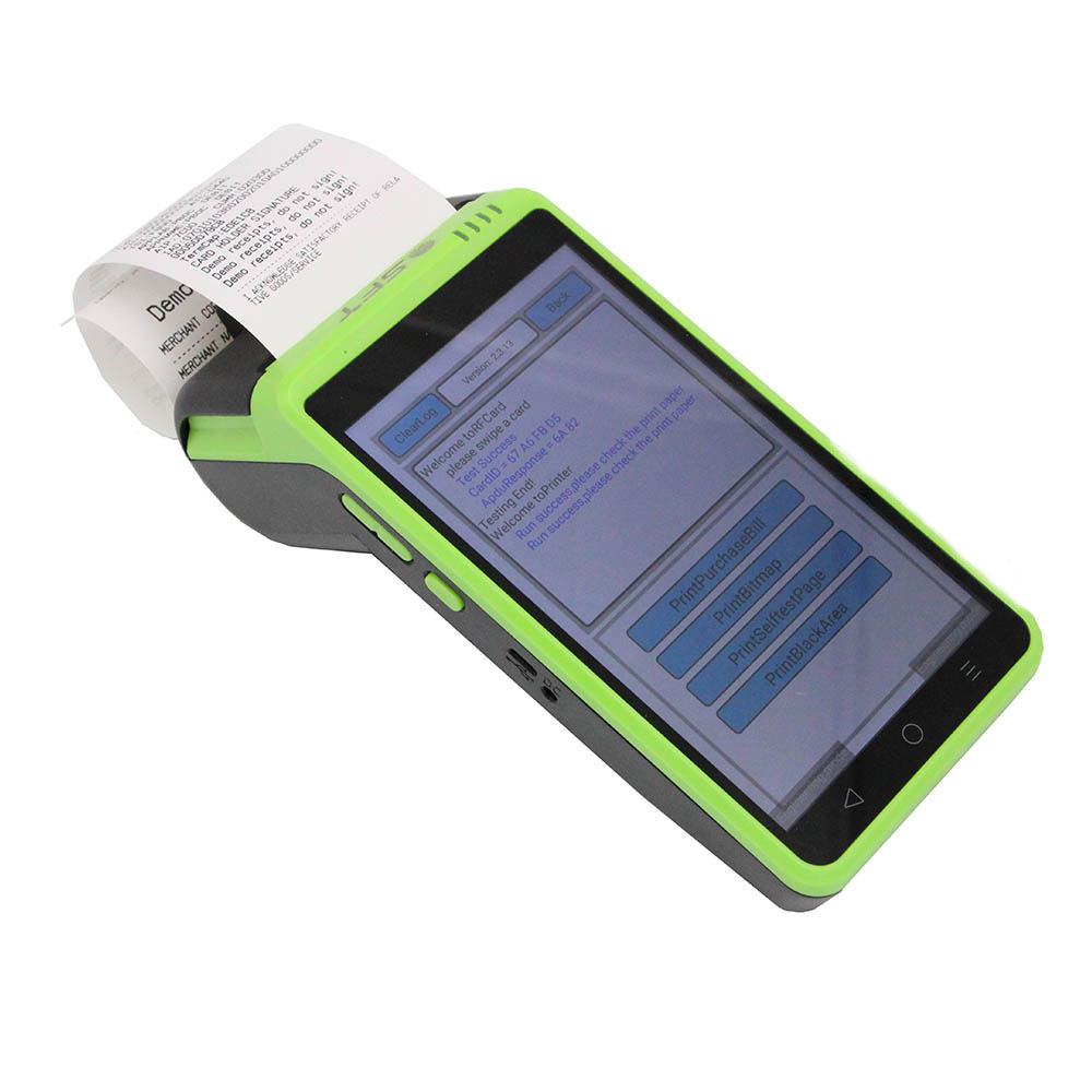 Dispositivo biométrico Android con impresora