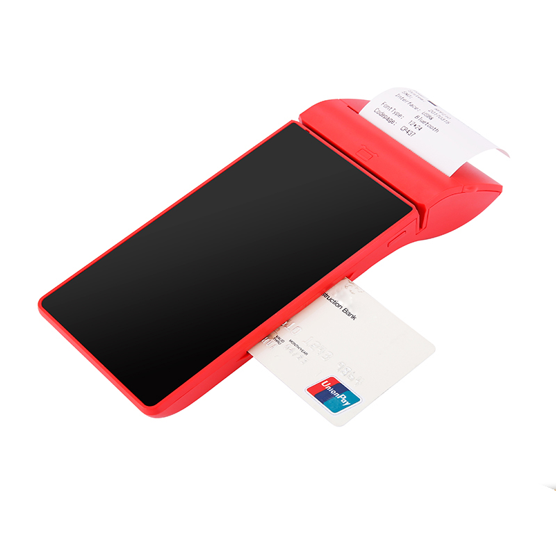 Dispositivo portátil 4G NFC todo en uno Android MPOS con impresora para bancos
