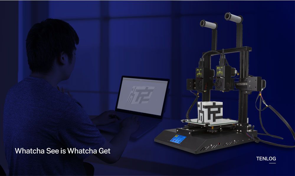 Impresora 3D TENLOG Hands 2 DMP Whatcha See Is Whatcha Get