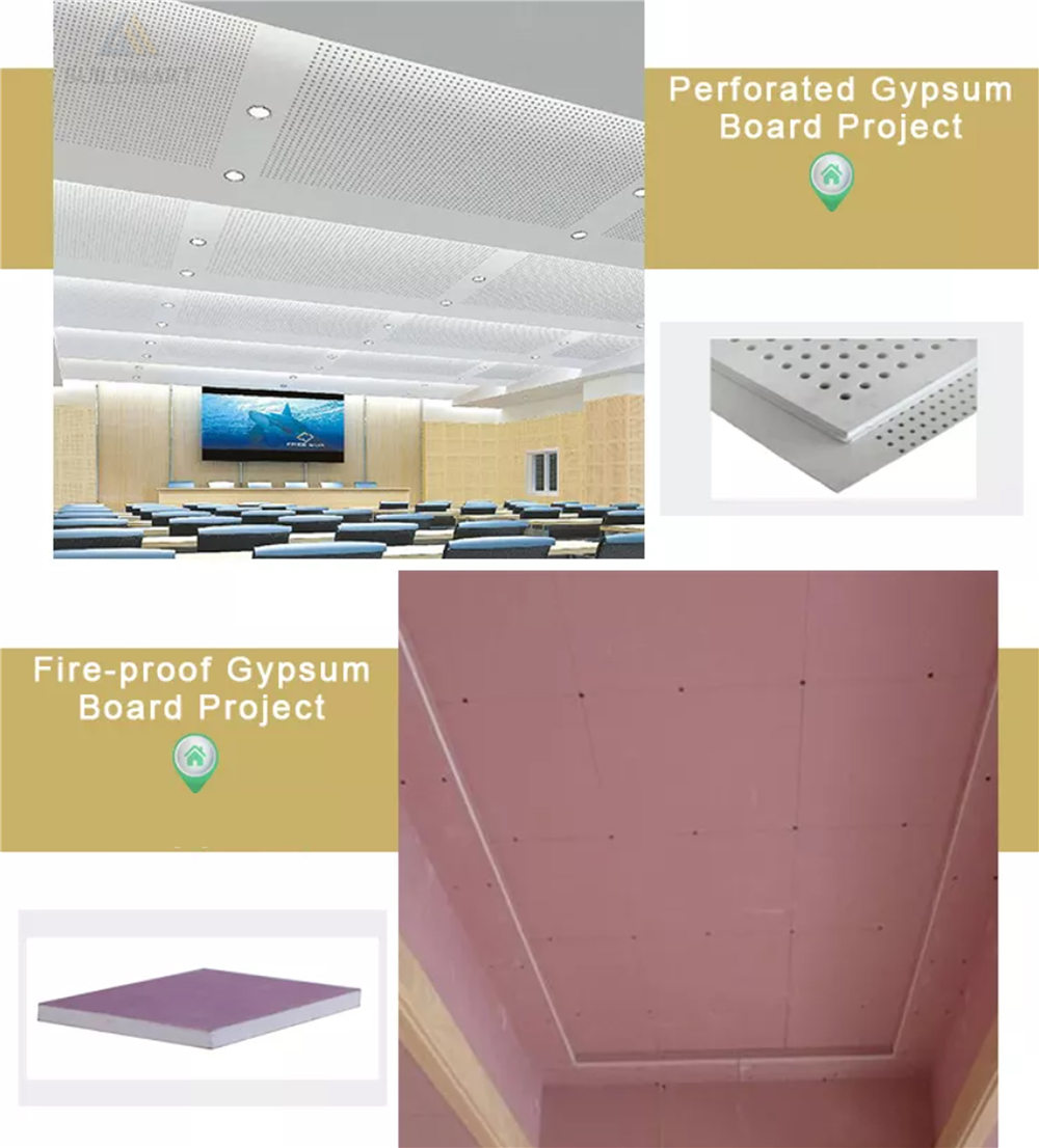 aplicación de techo de placa de yeso