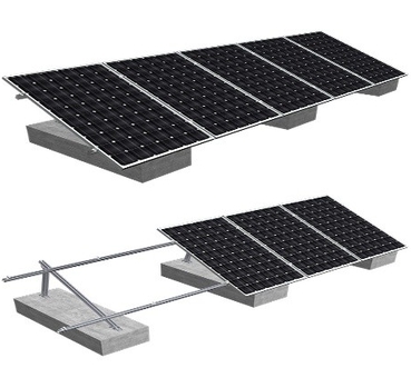 Sistema de montaje solar en techo de ángulo ajustable III
