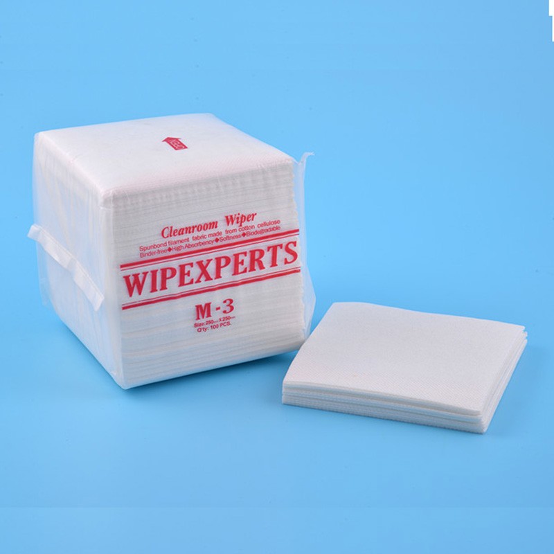 Toallitas no tejidas M-3 Cleanroom Wiper para industria
