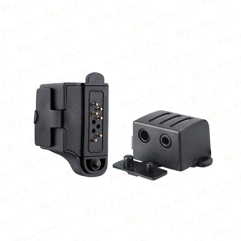 Adaptador de auricular para walkie AP-06-Icom IC-F50/F51/F30GS conector multipin a conector de radio de 2 pines

